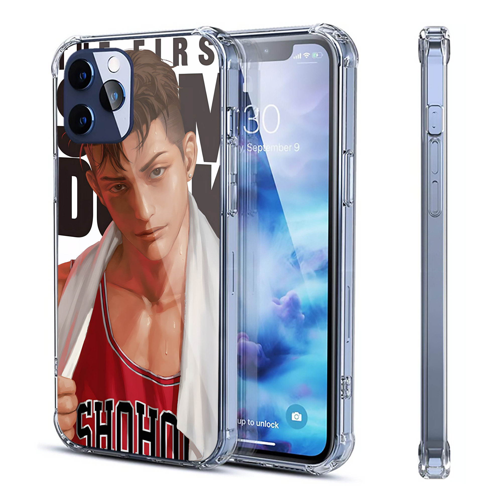（画像用） SLAM DUNK／スラムダンク 【iPhone 12シリーズ対応】透明スマホケース（クリアソフトケース）